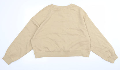 Preloved H&M Womens Beige   Pullover Jumper Size 4 - Back