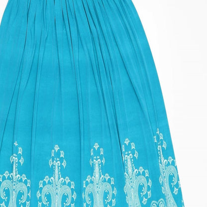 Preloved Preworn Womens Blue Geometric  Maxi  Size S - Label