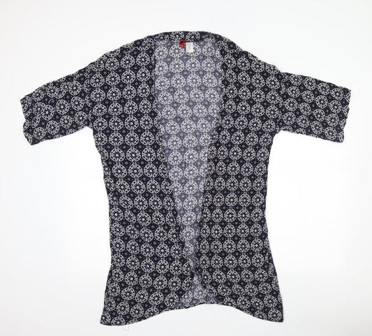 Divided Womens Blue Geometric  Basic Blouse One Size