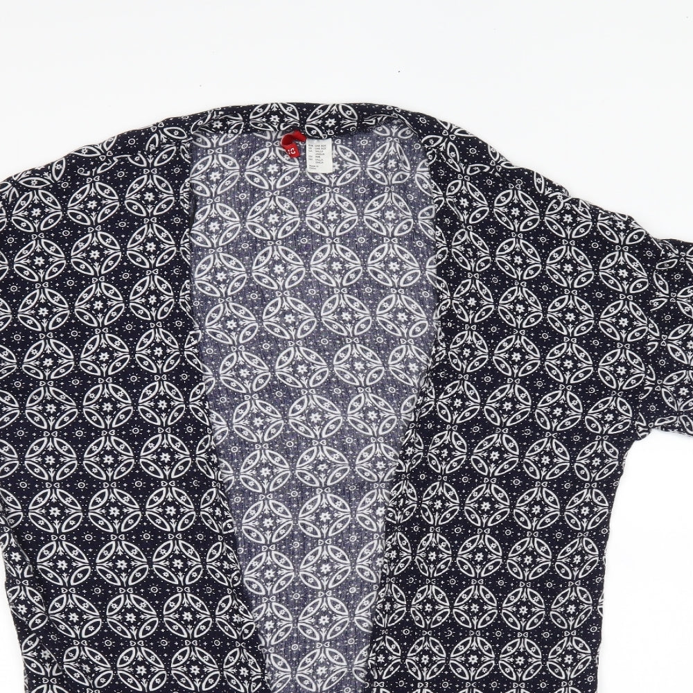 Divided Womens Blue Geometric  Basic Blouse One Size