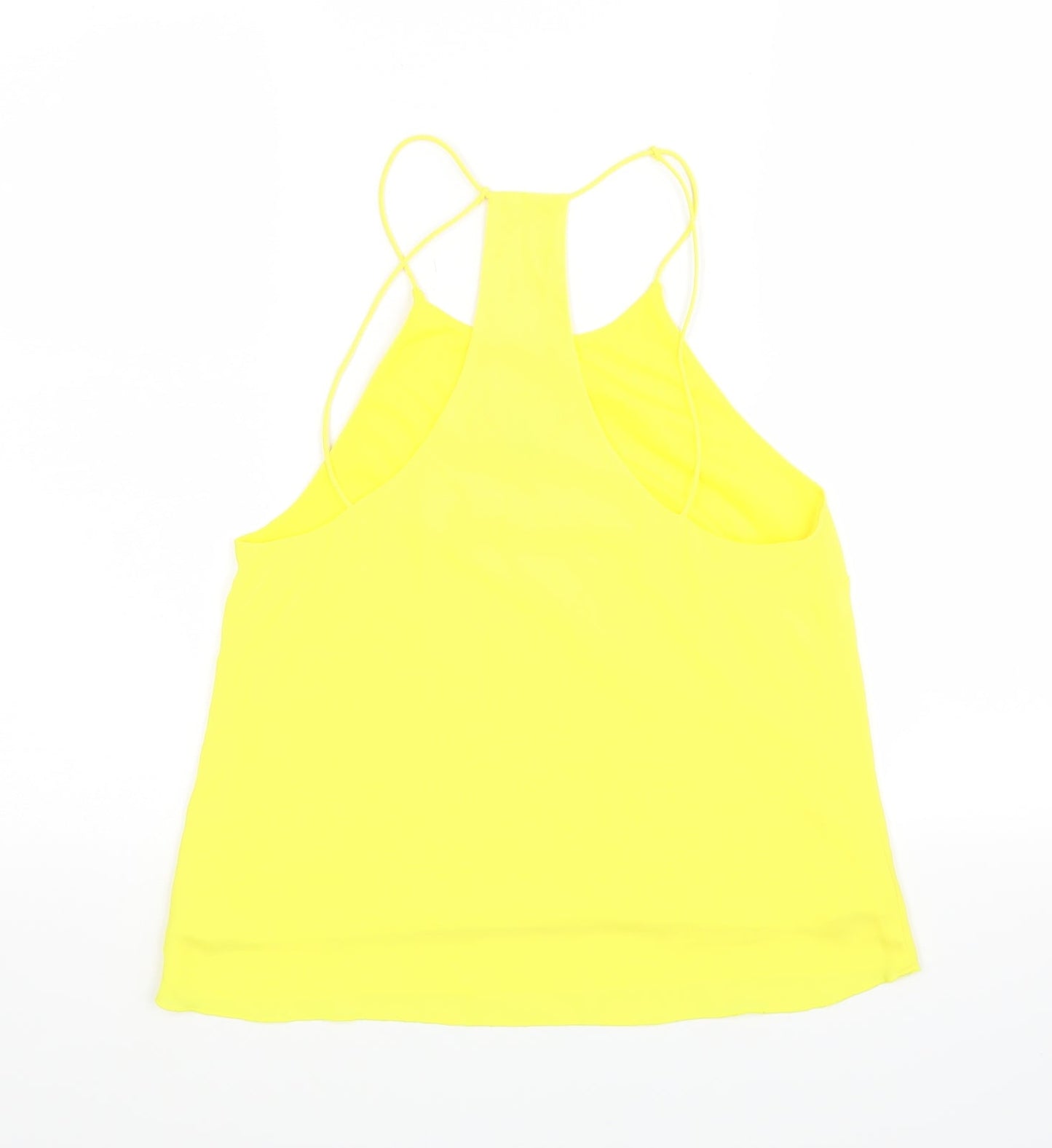 H&M Womens Yellow   Basic Blouse Size 34
