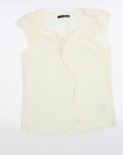 Preloved Atmosphere Womens Beige   Basic Blouse Size 8 - Front