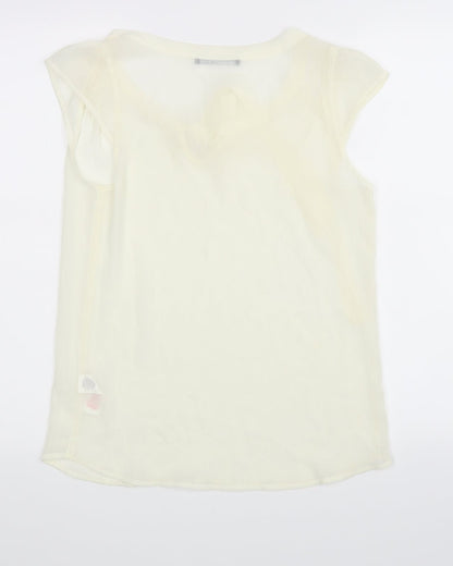 Preloved Atmosphere Womens Beige   Basic Blouse Size 8 - Back