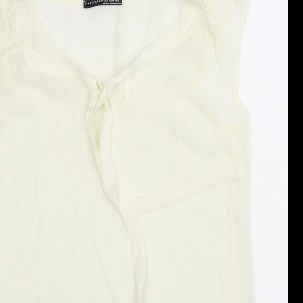 Atmosphere Womens Beige   Basic Blouse Size 8
