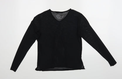 Preloved Boohoo Womens Black   Basic Blouse Size 8 - Back
