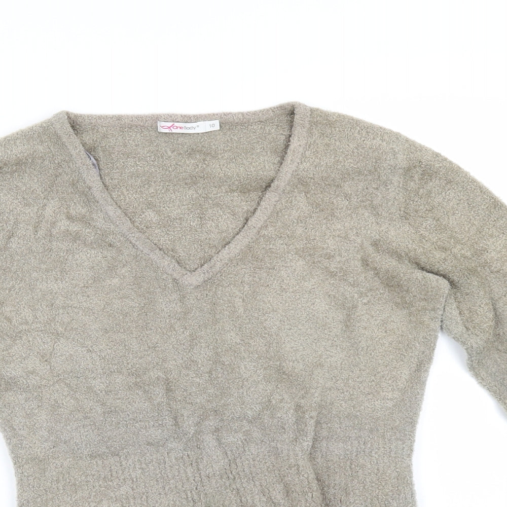 ONEBODY Womens Green   Pullover Jumper Size 10