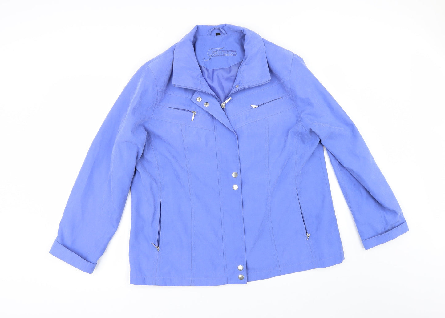 Finesse Womens Blue   Jacket  Size 16