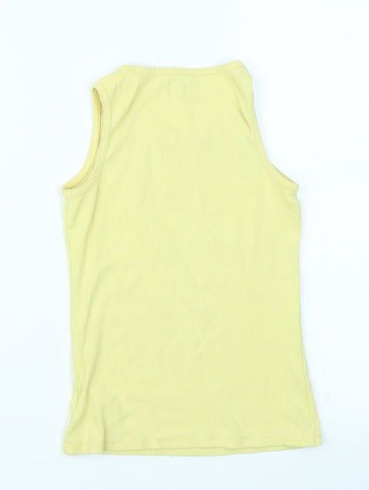 Preloved NEXT Girls Yellow   Basic Tank Size 10 Years - Back