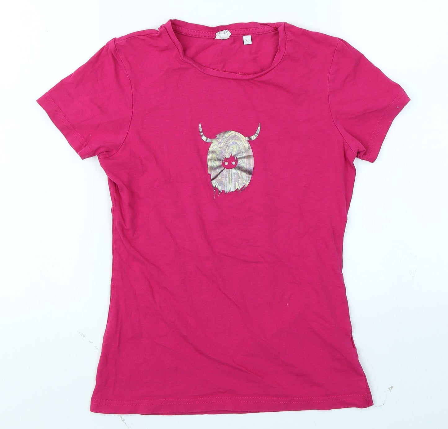 Skinnifit Womens Pink   Basic T-Shirt Size XS