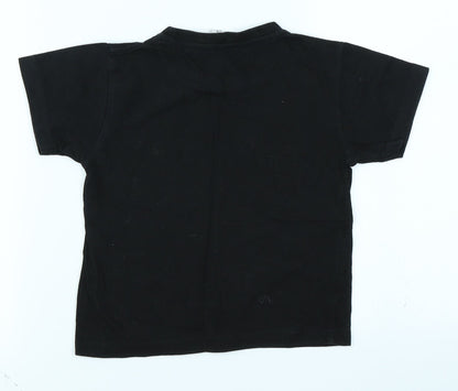 Preloved anbor Boys Black   Basic T-Shirt Size 3-4 Years - Back