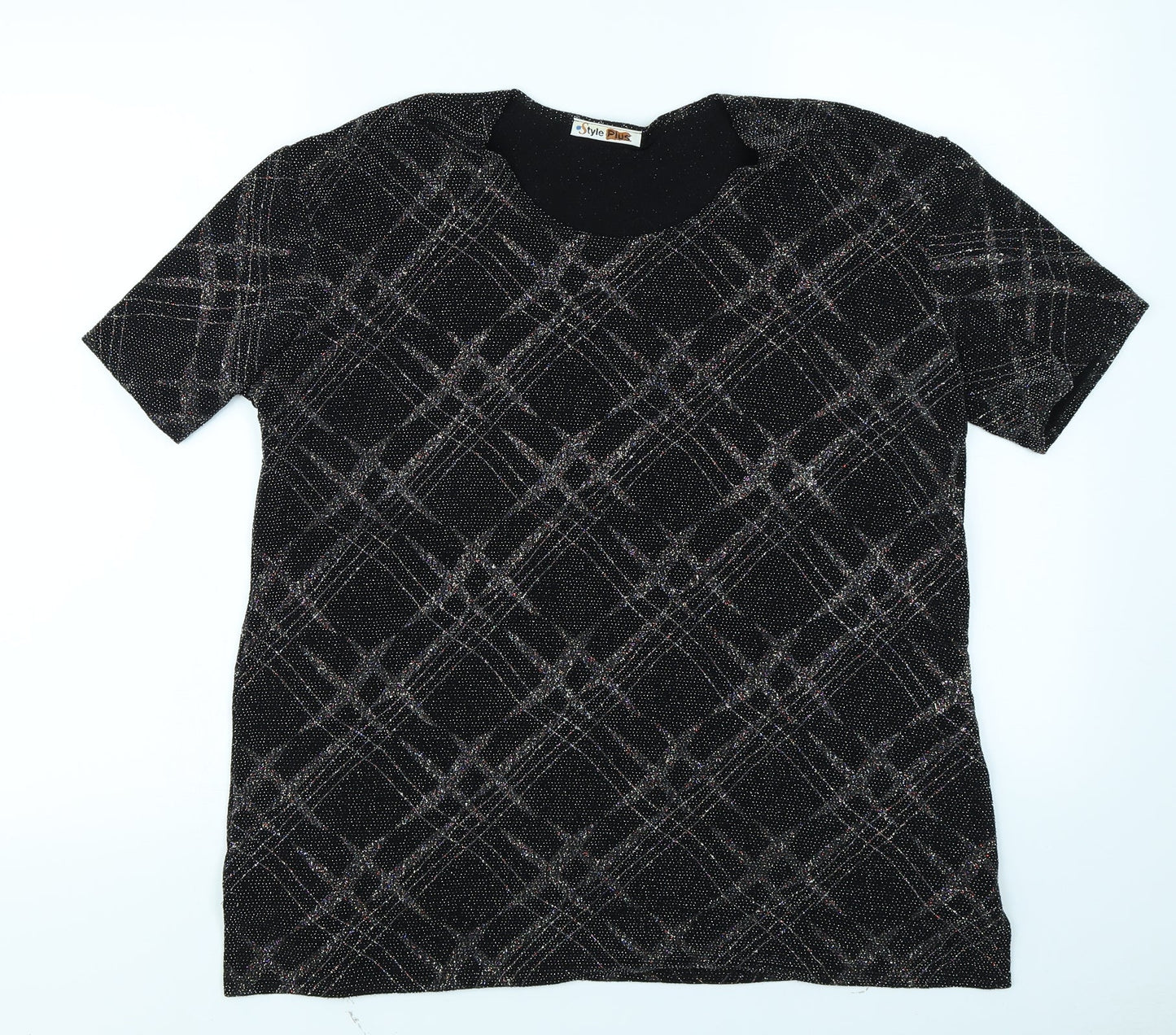 Style Plus Womens Black   Basic T-Shirt Size XL