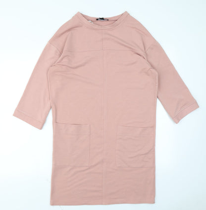 Front view of Atmosphere women’s pink a-line, size UK 10