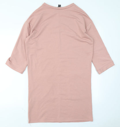 Back view of Atmosphere women’s pink a-line, size UK 10
