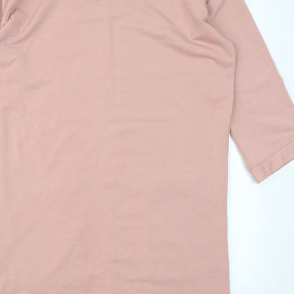 Brand and care label for Atmosphere women’s pink a-line, size UK 10
