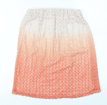Preloved Rienda Womens Orange   A-Line Skirt Size S - Front