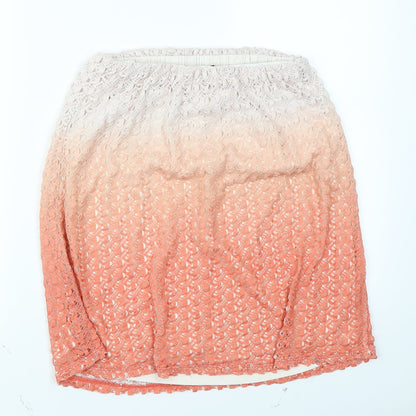 Preloved Rienda Womens Orange   A-Line Skirt Size S - Back