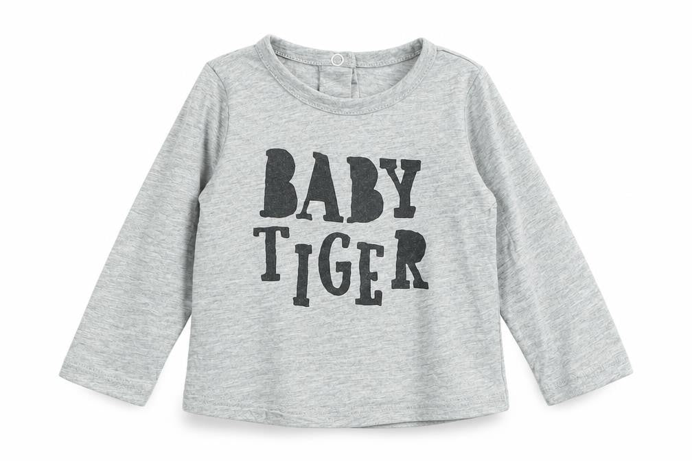 RR Boys Grey   Basic T-Shirt Size 12 Months