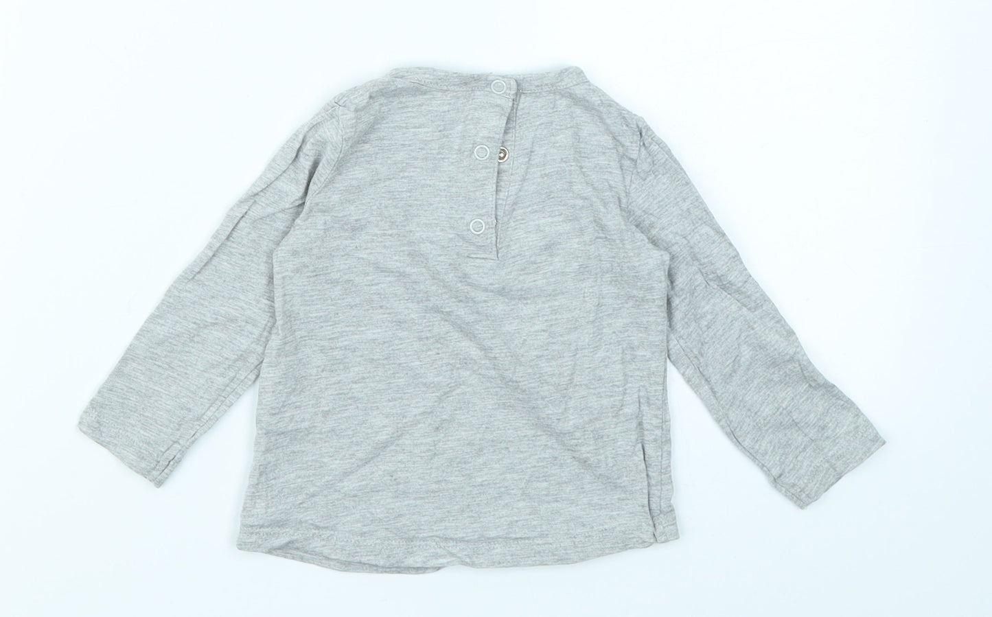 RR Boys Grey   Basic T-Shirt Size 12 Months