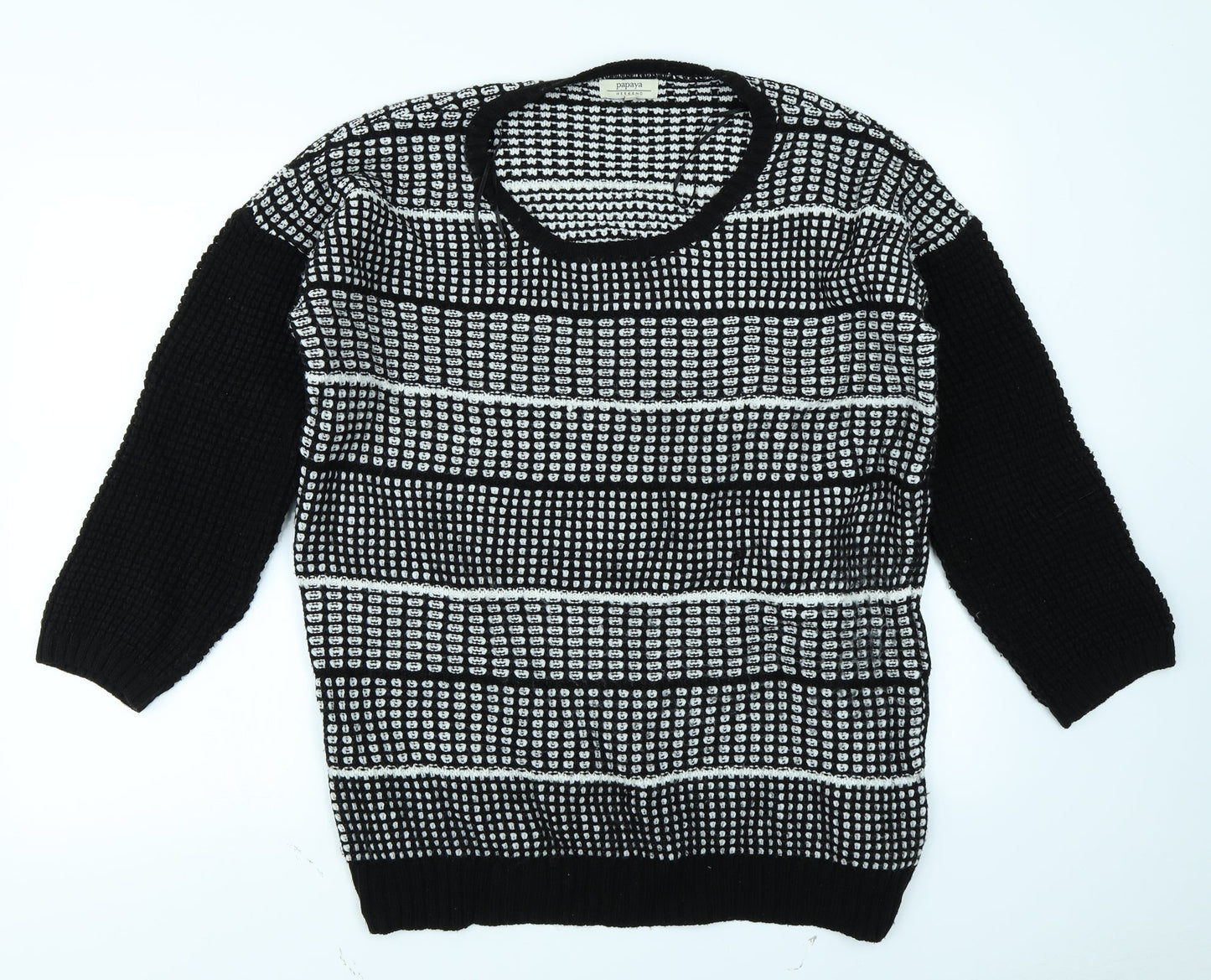 Papaya Womens Black   Pullover Jumper Size 14