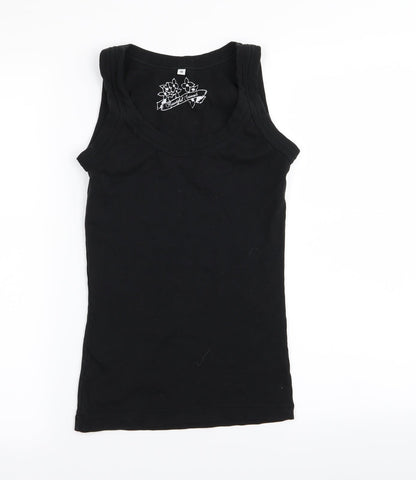 Preloved beautiful casuals Womens Black   Basic Tank Size 10 - Front
