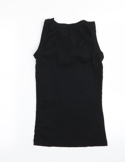 Preloved beautiful casuals Womens Black   Basic Tank Size 10 - Back