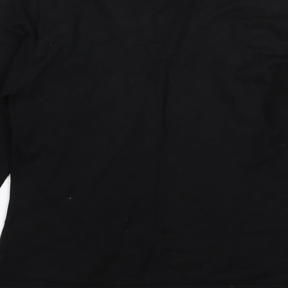Wallis Womens Black   Basic T-Shirt Size 14