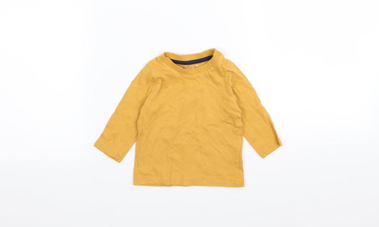 F&F Boys Yellow   Basic T-Shirt Size 0-3 Months
