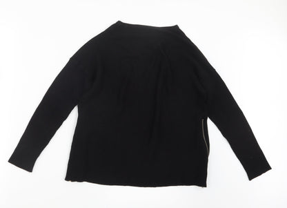 Back view of Atmosphere women’s black knit jumper, size UK 10
