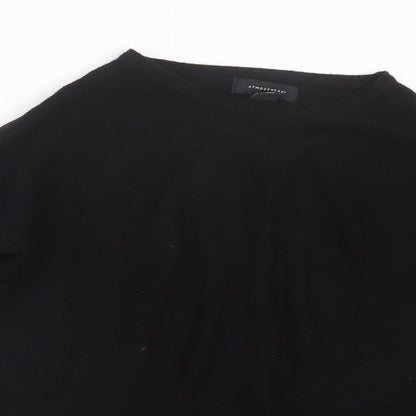 Close-up detail of Atmosphere women’s black knit jumper, size UK 10