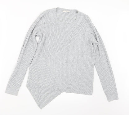 Preloved TU Womens Grey  Knit Pullover Jumper Size 12 - Front