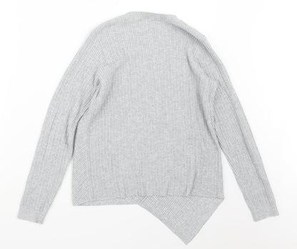 Preloved TU Womens Grey  Knit Pullover Jumper Size 12 - Back