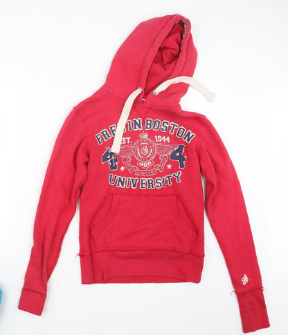 Preloved Fred in Boston Womens Pink   Pullover Hoodie Size XS - Front