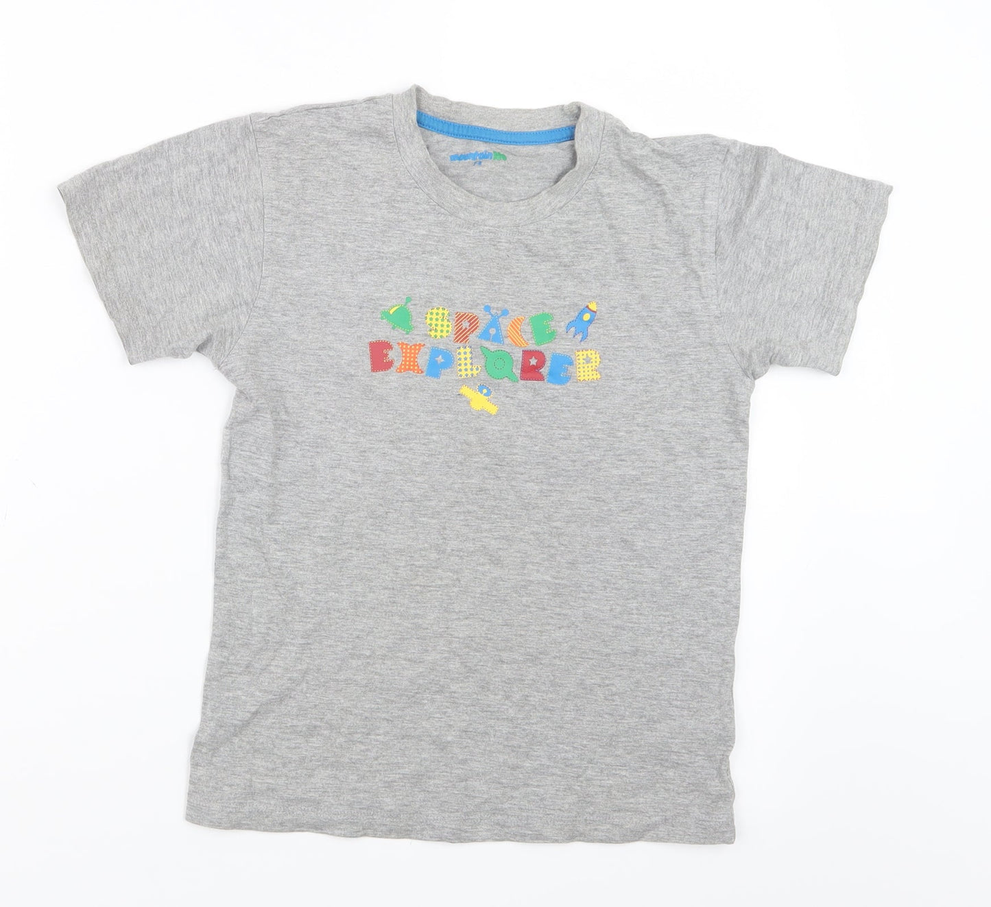 Mountain Life Boys Grey   Basic T-Shirt Size 7-8 Years