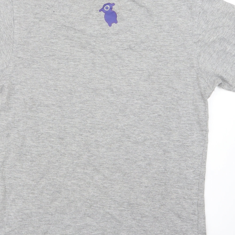 Mountain Life Boys Grey   Basic T-Shirt Size 7-8 Years