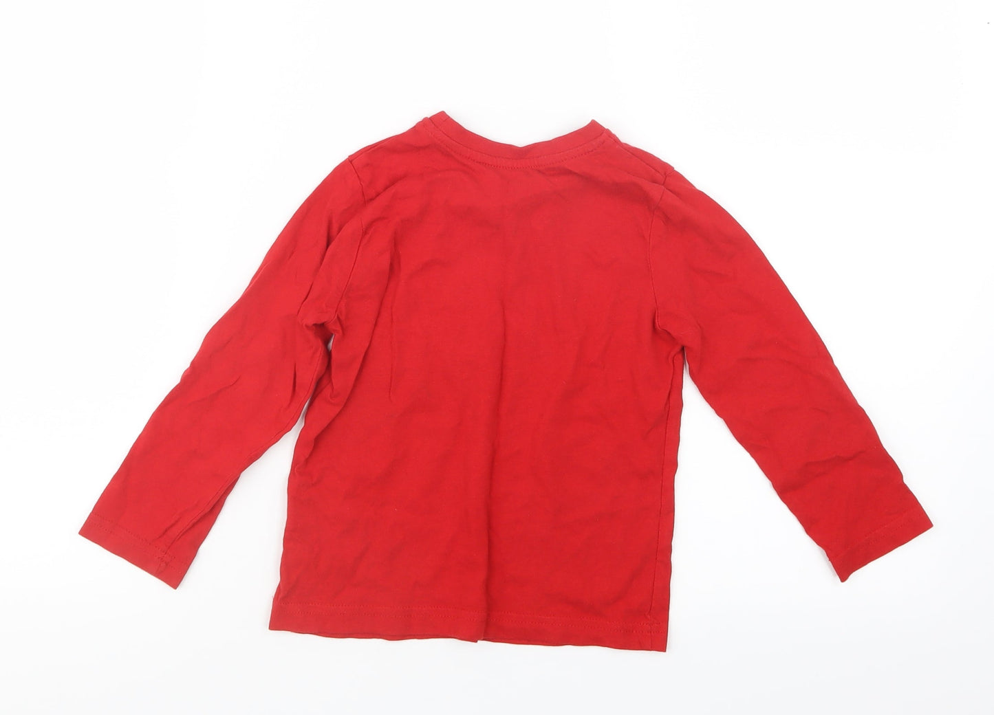 Primark Boys Red   Basic T-Shirt Size 3-4 Years
