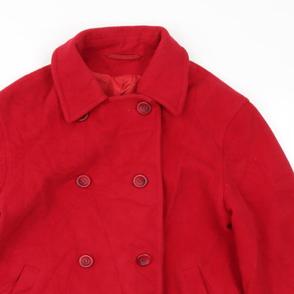 Preloved next  Womens Red   Jacket Coat Size M - Detail