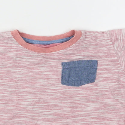 Preloved Matalan Boys Pink   Basic T-Shirt Size 18-24 Months - Detail