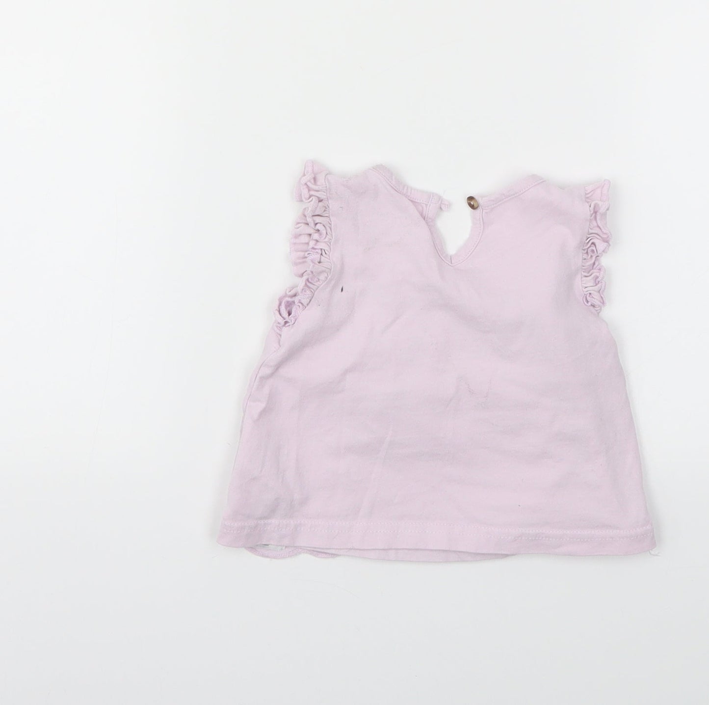 Primark Girls Purple   Basic T-Shirt Size 3-6 Months