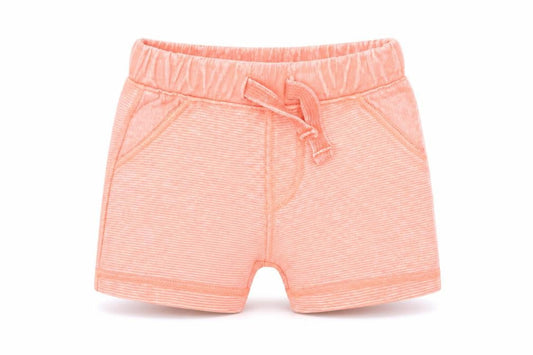 Front view of F&F boys’ orange capri trousers, size 6-9, months