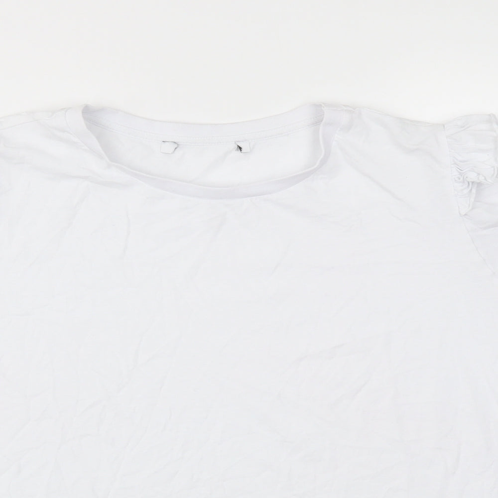 VERY  Womens White   Basic T-Shirt Size 18