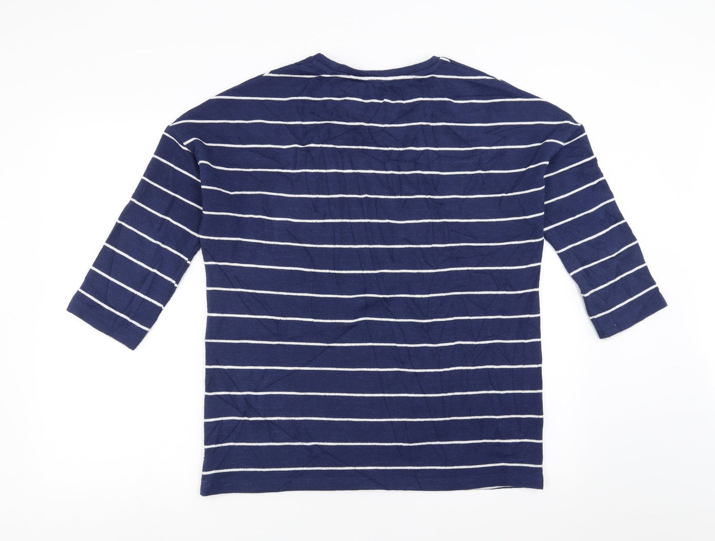Sainsburys Womens Blue Striped  Pullover Jumper Size 12