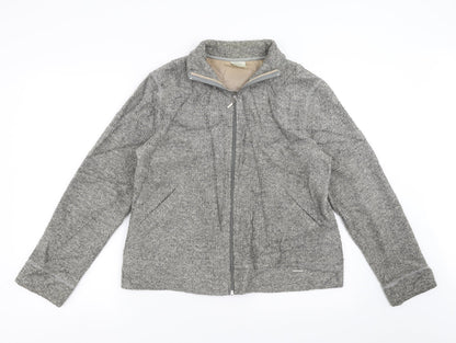 Preloved NEXT Womens Grey   Full Zip Jumper Size 16 - Front