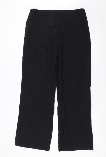 Back view of TU women’s black trousers, size UK 14, 28-inch leg