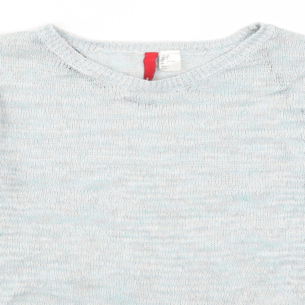 H&M Womens Blue   Pullover Jumper Size 6