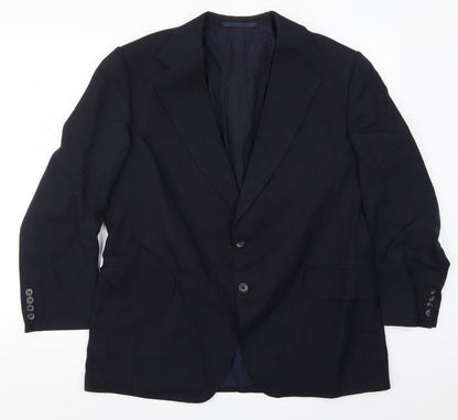 Preloved Preworn Mens Blue   Jacket Suit Jacket Size 42 - Front