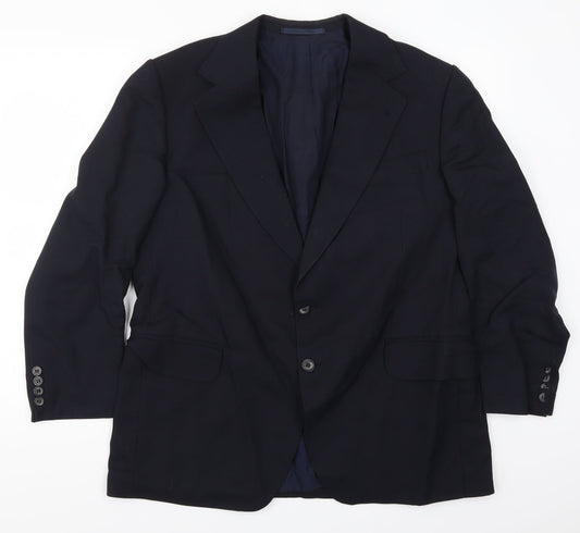 Preworn Mens Blue   Jacket Suit Jacket Size 42