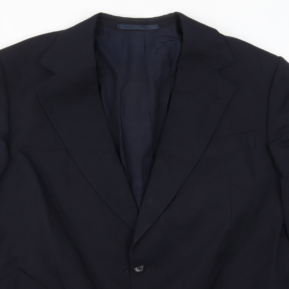 Preworn Mens Blue   Jacket Suit Jacket Size 42