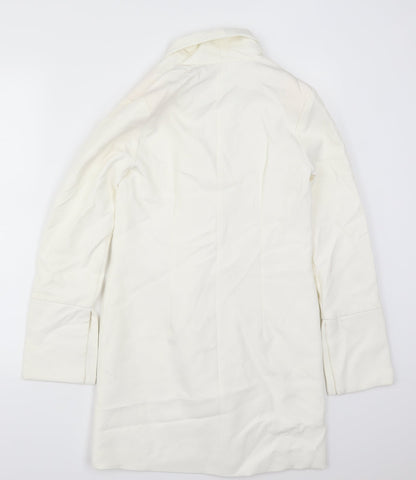 Preloved Missguided Womens White   Jacket Blazer Size 6 - Back