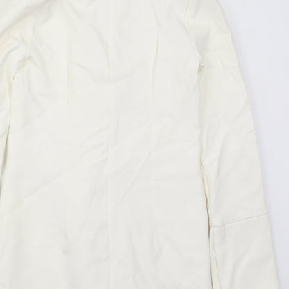Preloved Missguided Womens White   Jacket Blazer Size 6 - Label