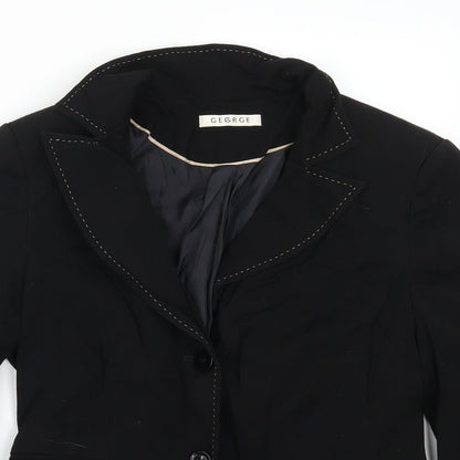Preloved George Womens Black   Jacket Suit Jacket Size 12 - Detail
